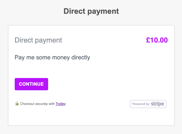 Hosted payment page